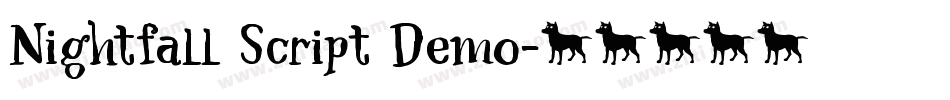 Nightfall Script Demo字体转换